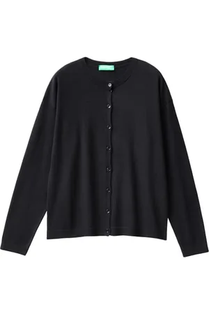 Benetton Maglia Coreana M/L 103CD500I Maglione Cardigan, , S Donna