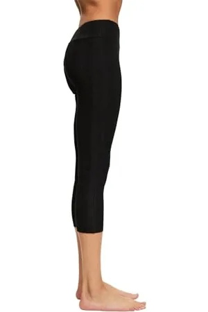 ESPRIT Check, Leggings Donna, Sintetico, Nero (Black 3000), 38-40 pacco da 1