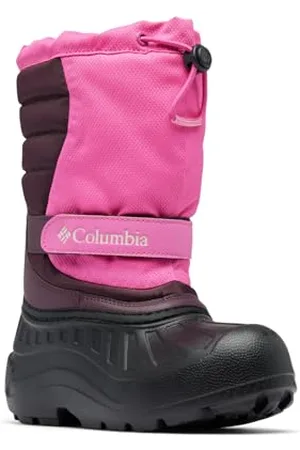 Columbia Powderbug Snowlite, Stivali da neve Unisex - bambini e ragazzi, Pink Ice/Moonvista Toddler, 29 EU