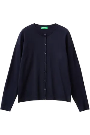 Benetton Maglia Coreana M/L 103CD500I Maglione Cardigan, , S Donna