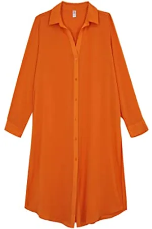 DeFacto Z4603AZ, Copricostume da Bagno, Donna, Arancione, S