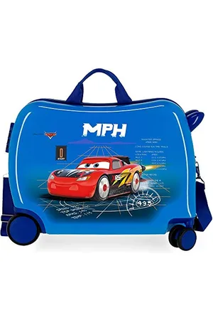 Disney Cars Rocket Racing, Valigia Per Bambini 2 Ruote Multidirezionali Ragazzo, (Blue), 50x38x20 Centimeterss