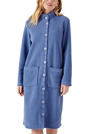 Damart Abito da Camera in Pile Termico a Maniche Lunghe Vestaglia, , M Donna