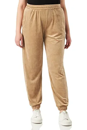 Urban classics Pantaloni da Donna a Vita Alta Ballon Velvet