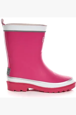 Regatta Foxfire Jnr - Stivali da Escursionismo Alti Unisex Bambini, Rosa (Jem/White), 31 EU
