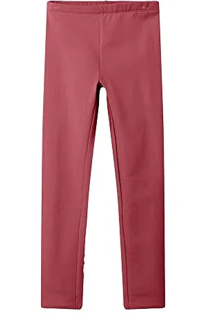 NAME IT Nkfdavina Solid Swe Legging Bru N Noos, Leggings Bambine e ragazze, (Mauvewood), 146