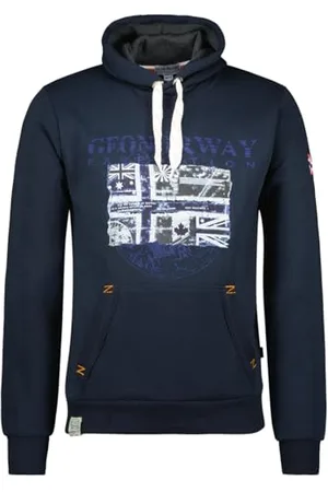 Geographical Norway Galon Men Felpa con Cappuccio, , XL Uomo