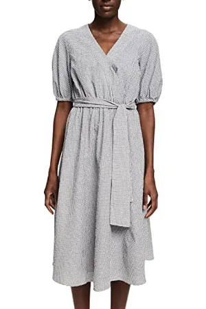 ESPRIT 022EO1E308 Vestito, 002/Black 2, 46 Donna