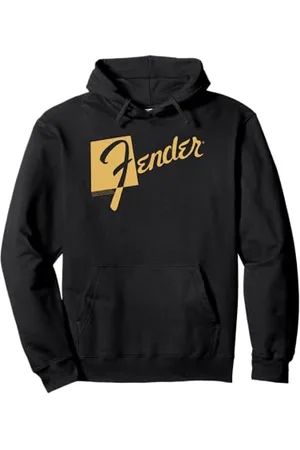Fender Retro Text Logo Felpa con Cappuccio