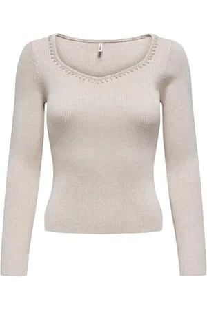 ONLY Onlemma-Maglia a V con Scollo a V Maglione, , L Donna