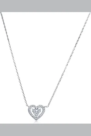 MONTEVERDI MONJ-NL0281 - Collana da donna in sterling 925 rodiato, lunghezza 45 cm, Eine Grösse, sterling, Nessuna pietra preziosa