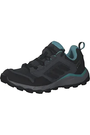 adidas Tracerocker 2.0 Gore-Tex Trail Running Shoes, Scarpe Donna, Grey Six/Core Black/Mint TON, 36 EU