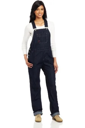 Dickies Donna, Salopette comoda Bib dal taglio dritto, INDIGO SCURO, XXL