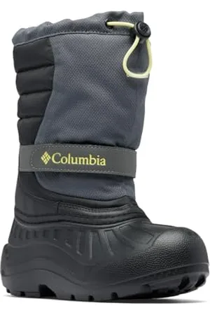 Columbia Powderbug Snowlite, Stivali da neve Unisex - bambini e ragazzi, Dark Grey/Black Toddler, 28 EU