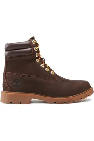 Timberland Uomo 6 Inch WR Basic Stivali, Marrone (Dark Brown/Nubuck), 47.5 EU