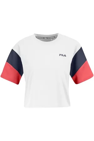 Fila Temi Blocked Cropped Tee, , L Donna