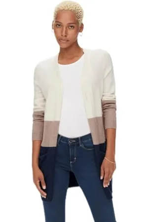 ONLY Onlqueen L/S-Cardigan Lungo Knt Noos Maglione, , S Donna