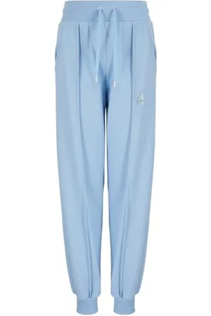 Armani Exchange Route 66, Shiny Logo Pantaloni Felpati, , L Donna