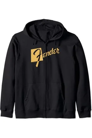 Fender Classic Retro Orange Logo Felpa con Cappuccio