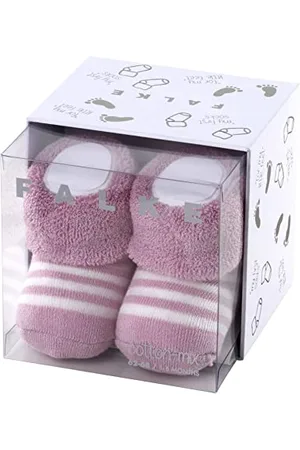 Falke Erstlingsringel B So cotone tinta unita 1 paio, Calzini Unisex - Bimbi 0-24, , 62-68
