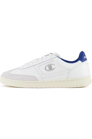 Champion CL78 SL Low, Sneakers Uomo, Bianco/Blu Elettrico (WW006), 44 EU