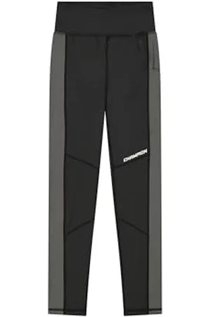 Champion Legacy C-Tech W (117485) -Quick-Dry Compact Stretch Poly-Jersey 7/8 Leggings, (NBK/Lea), L Donna