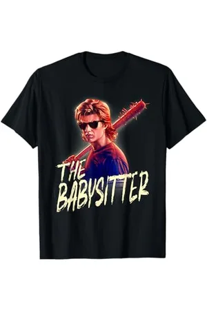Stranger Things Netflix Steve The Babysitter Portrait Maglietta