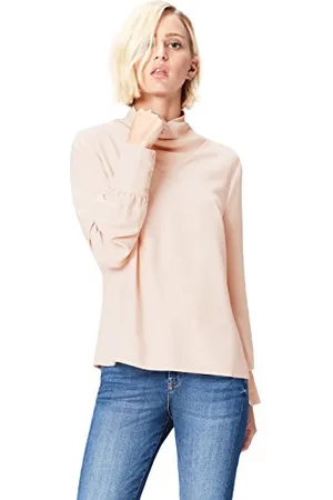 FIND FIND High Neck, Camicia Donna, (Smoke Pink Ivory), Small