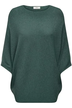 JDY New Behave Batsleeve Pullov. Knt Noos, Maglione Donna, (North Atlantic/Detail:melange), M