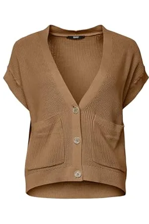 ESPRIT 083eo1i302 Maglione Cardigan, 235/caramello, XL Donna