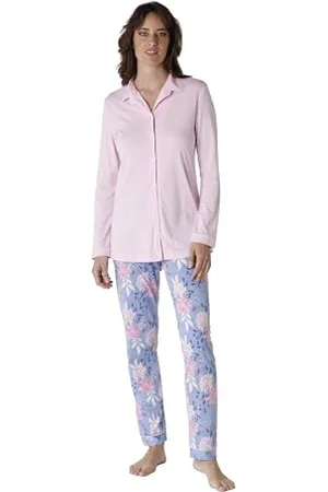Lovable Lungo Aperto in Cotone Modal Set di Pigiama, , S Donna