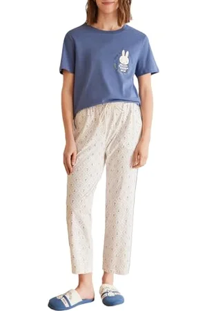 Women secret 1% Cotton Miffy Capri Pyjamas Set di Pigiama, , M Donna