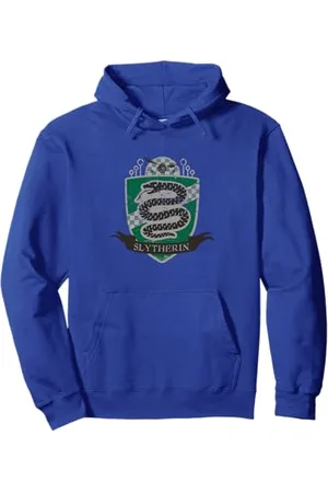 Harry Potter Serpeverde Quidditch Distressed Shield Felpa con Cappuccio