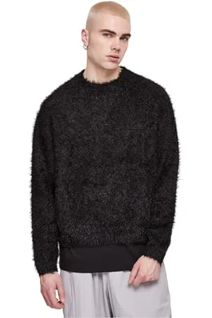 Urban classics Feather Sweater Maglia di Tuta, Black, XXL Uomo