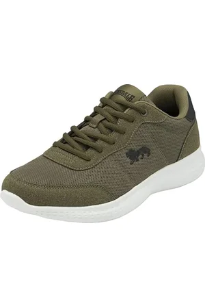 Lonsdale London Kinross, Scarpe per Jogging su Strada Uomo, Colore: Nero Kaki, 43 EU
