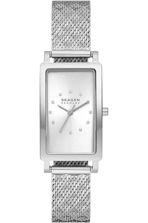 Skagen Hagen Orologio per donna, movimento al quarzo con cinturino in acciaio inossidabile o in pelle