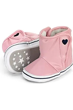 Sterntaler Stivaletti da bambina a forma di cuore, (Colore: rosa.), 18 EU