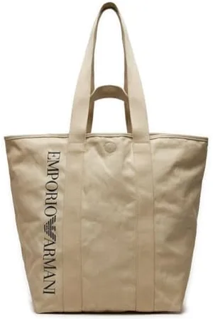 Emporio Armani Logo Shopping Beach Bag HORIZZONTAL, , Taglia Unica Unisex-Adulto