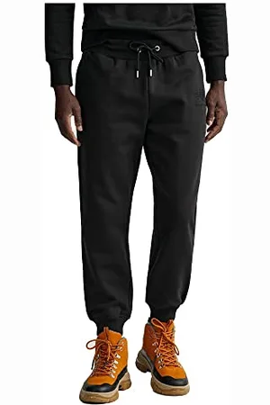 GANT REG TONAL SHIELD SWEAT PANTS, Pantaloni elei da uomo Uomo, ( BLACK ), XXL