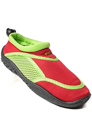 Beco 92171 Pantofole Surf Bambini, Multicolore (Mehrfarbig (Rot/Grün)) 23 EU