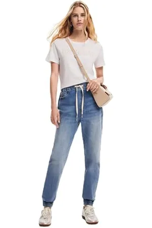 Desigual Pantaloni Lunghi da Donna in Denim Jeans, , XS