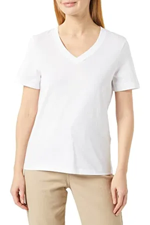 SELECTED Slfessential SS V-Neck Tee Noos T-Shirt, , L Donna