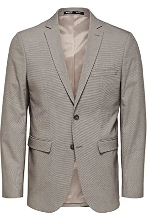 SELECTED Slhslim-Liam Brwn Hounds BLZ Flex B Noos Blazer, , 42 Uomo
