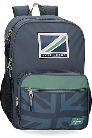 Pepe Jeans Tom Zaino Scuola Doppio Scomparto Adattabile a Trolley 30x40x13 cm Poliestere 15.6L