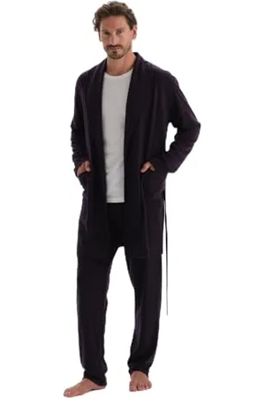 Dagi Regular Waist Lined Jacquard Knitted Single Bottom, Fondo del Pigiama Uomo,
