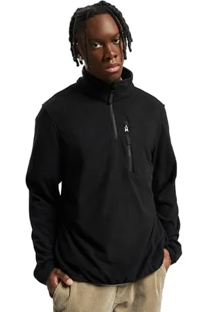 Brandit Fleece Troyer, Uomo, Black, XXL