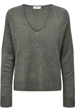 JDY Elanora L/S V-neck Pullo. Knt Noos, Maglione Donna, (Kalamata /Detail:melange), M