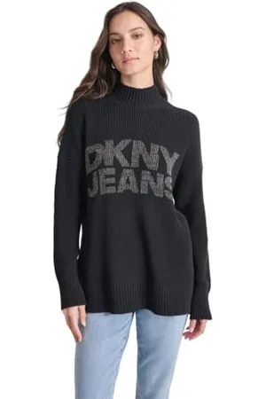 DKNY Logo Printed Shaker Felpa, , M Donna