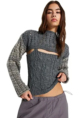 Trendyol Regular Fit Basic Crew Neck Knitwear Sweater Maglione, , S Donna