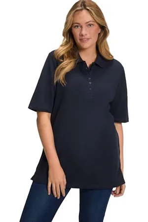 Ulla Popken Basic Poloshirt Magliette, , 64-66 Donna